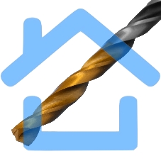 Сверло спиральное по металлу Denzel 4 x 75мм, Р6М5, Golden Tip, многогранная заточка