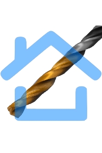 Сверло спиральное по металлу Denzel 4 x 75мм, Р6М5, Golden Tip, многогранная заточка