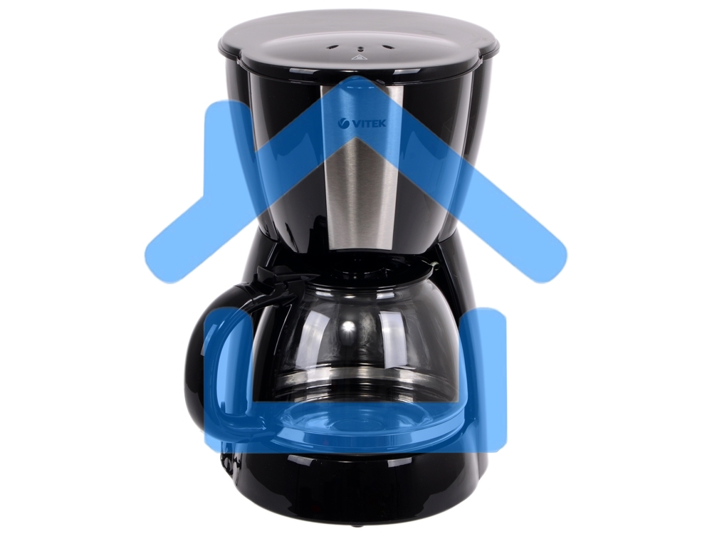 Кофеварка капельная Vitek VT-1503 черный, исп. кофе - молотый, 1.2 л, 900 Вт.