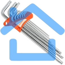 Набор ключей PATRIOT SKТ-9EL, TORX, экстра длинные, T10-T50, CRV, 9 шт