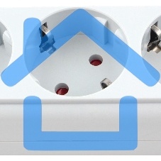 Фильтр-удлинитель PowerCube PRO (SPL(5+1)-16B-P-5М) 5.0 м, LC контур - подавление В/Ч помех, 16А/3,5кВт