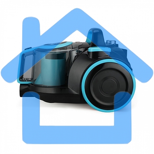 Пылесос BQ VC1810C черный/голубой, 380/1800 Вт, уборка сухая, пылесборник циклон, 2.5 л