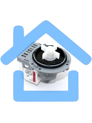 Насос сливной (помпа) Askoll 30 Вт M19/M47/M231XP/M332/M224XP для стиральной машины Samsung алюминий