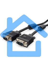 Кабель Gembird/Cablexpert CC-PPVGA-6B,Кабель VGA Premium,15M/15M, 1.8м, тройн.экран, феррит.кольца, черный, пакет