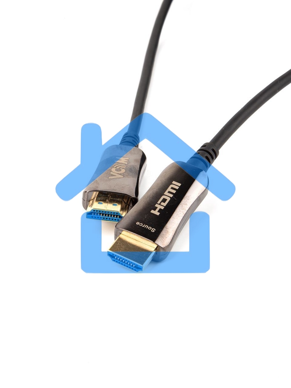 Активный оптический кабель HDMI 19M/M,ver. 2.0, 4K@60 Hz 80m VCOM