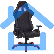 Кресло игровое A4Tech Bloody GC-550 черный, эко.кожа