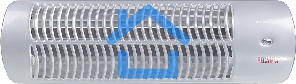 Обогреватель инфракрасный Ресанта ИКО-1500Л, серый, кварцевый, 1500 Вт, 25 м2, термостат