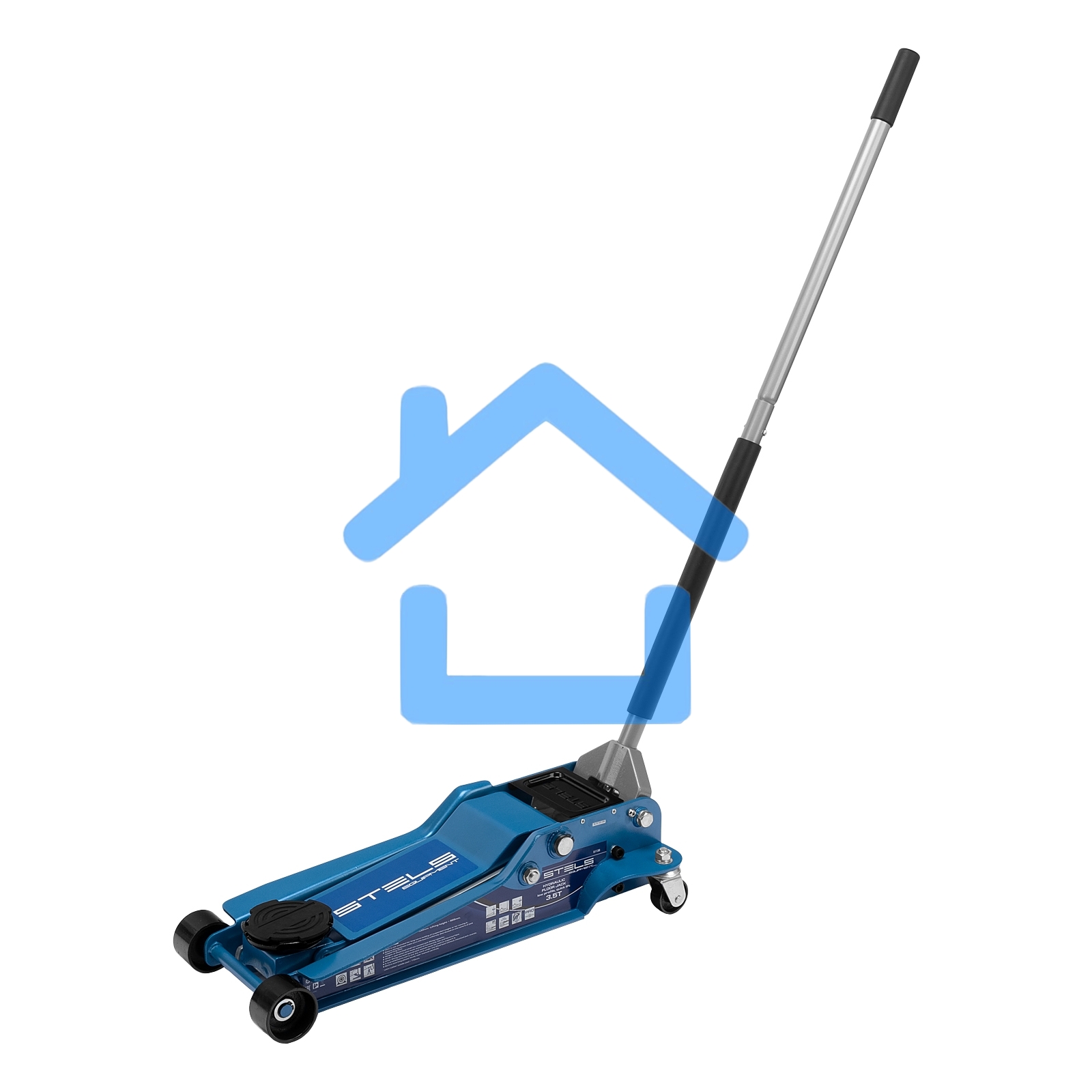 Домкрат STELS 51135гидравлический подкатной быстрый подъем 3.5т low profile quick lift 100-565мм