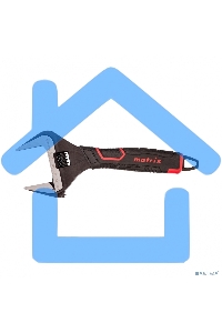 Ключ разводной Matrix, тонкие губки, фосфатированный, 2-х комп рукоятка, 250 мм, PRO