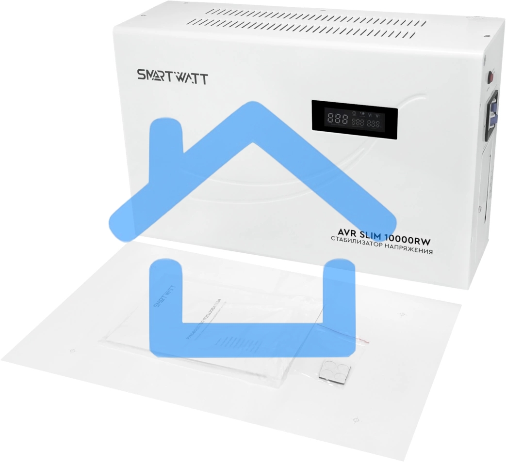 Стабилизатор напряжения Smartwatt AVR Slim 10000RW 10000ВА белый