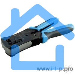 Монтажный инcтрумен Hyperline HT-N468B Инструмент обжимной для RJ-45, RJ-12, профессиональный