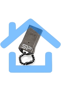 Флешка USB Silicon Power R/W 16 Gb Touch T01 SP016 Gb,UF2T01V1K USB 2.0 черный/серебристый