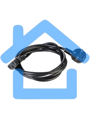 Шнур питания с заземлением IEC 60320 C13/EU-Schuko, 10А/250В (3x1,0), длина 5 м. (R-10-Cord-C13-S-5)