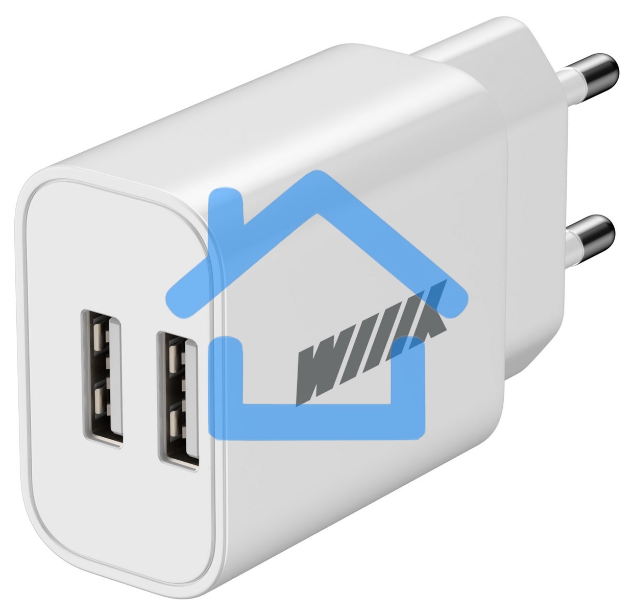 Сетевое зарядное устройство Wiiix UNN-1-2-01 2.4A+2.4A белый