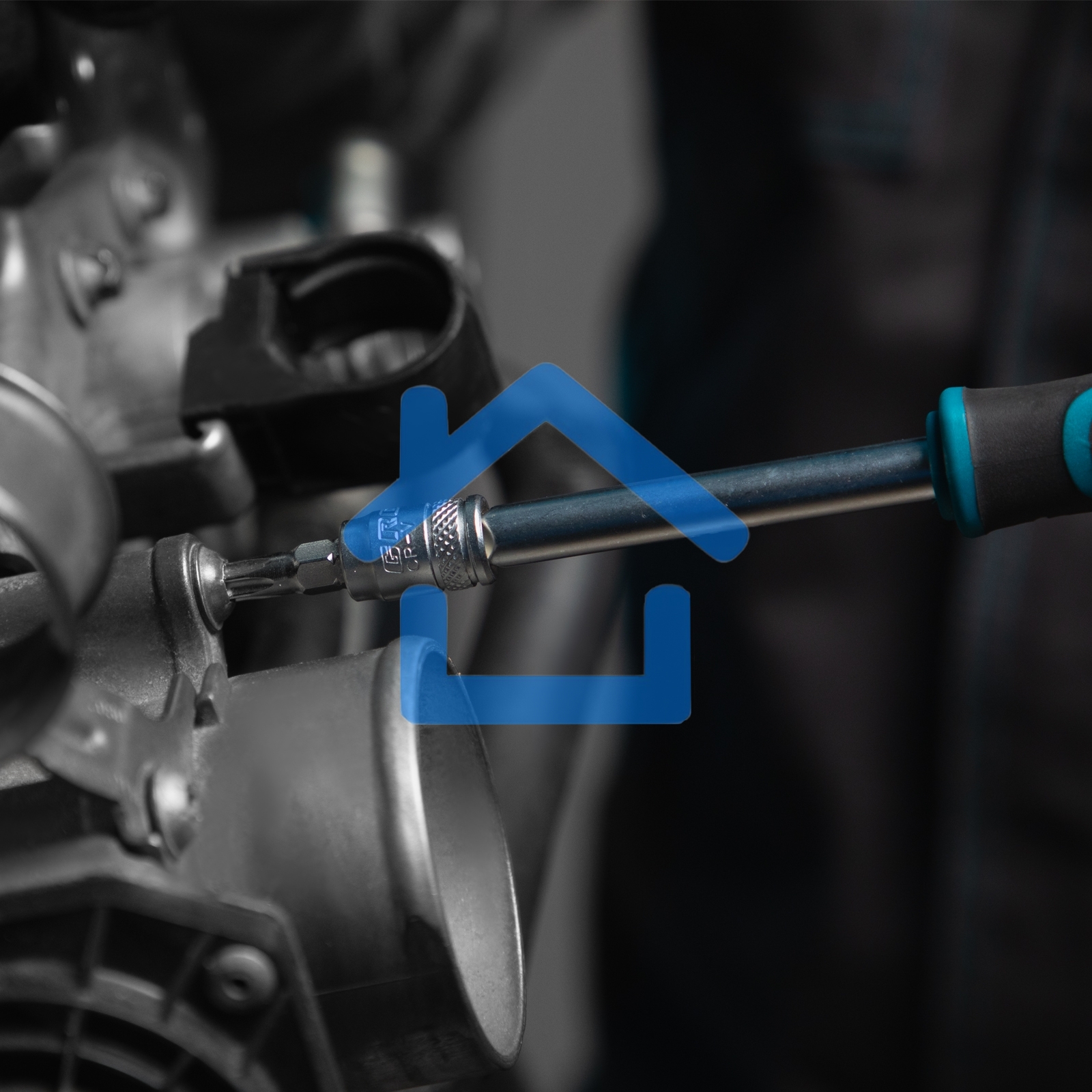 Набор инструментов 76 предметов, 120 зубьев, CrV1/4, 1/2