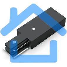 Адаптер питания для подключения трековых шинопроводов к сети Gauss черный