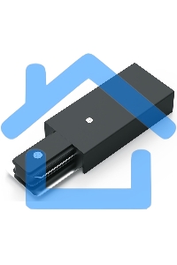 Адаптер питания для подключения трековых шинопроводов к сети Gauss черный
