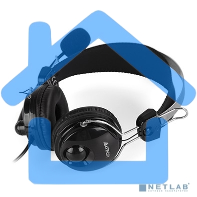 Наушники с микрофоном A4Tech HU-7P черный 2м накладные USB оголовье