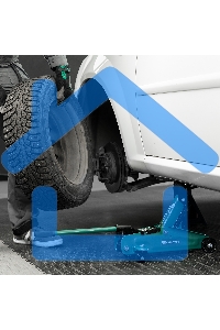 Домкрат гидравлический подкатной, Сибртех 2 т, 135-320 мм, в пласт. кейсе