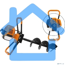 Мотобур Carver AG-43/000 бытовой 2-х такт. 1250Вт 1.7л.с. 43см3 6500об/мин (01.003.00038)