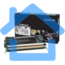 Картридж лазерный LEXMARK черный для Lexmark X746de\nLexmark X748de\nLexmark X748dte 12к