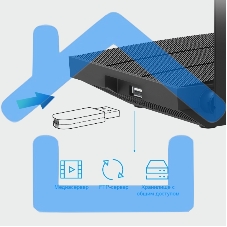 Роутер беспроводной TP-Link Archer C6U AC1200 10/100/1000BASE-TX/4G ready черный