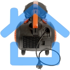 Пылесос Mystery MVC-1124 черный/оранжевый, 300/2000 Вт, уборка сухая, пылесборник контейнер 5 л