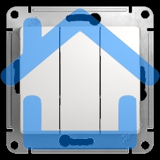 Механизм выключателя 3-кл. СП GLOSSA 10А IP20 10AX бел. SchE GSL000131