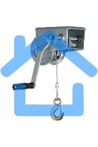 Лебедка шестеренчатая Matrix тяга - 0,8 т, 9 м, тросовая