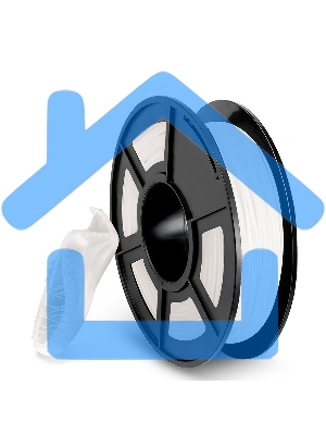 Филамент NVPRINT TPU White для 3D печати диаметр 1.75мм длина 165 метров масса 0,5 кг