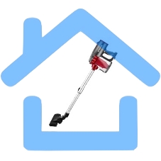 Пылесос вертикальный Centek CT-2561 красный/черный, питание от сети, 150 Вт, уборка сухая, пылесборник 0.5 л