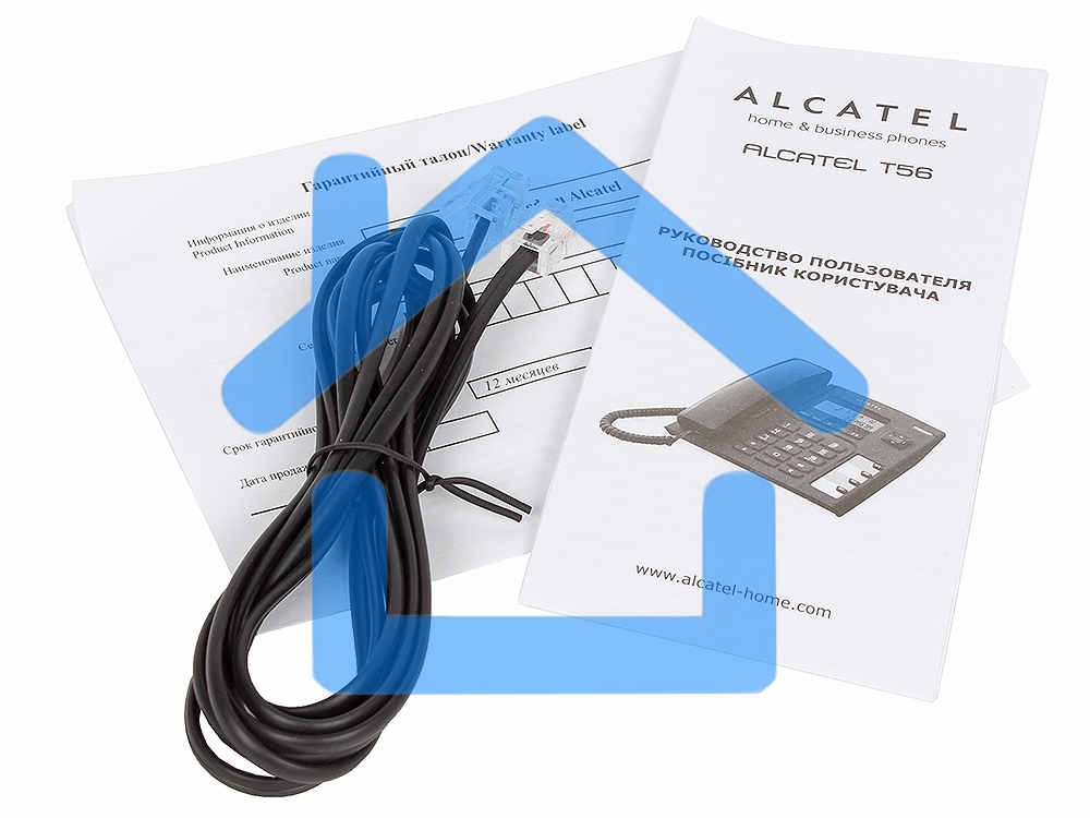 Телефон проводной Alcatel T56 черный АОН, Display, Flash, Recall, Wall mt.