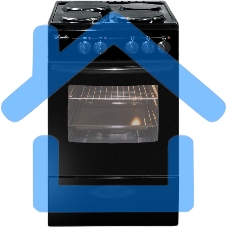 Плита электрическая Лысьва ЭП 301 МС черный, конфорок 3 электрических, духовка 57 л, 50 см x 85 см x 60 см (без крышки)