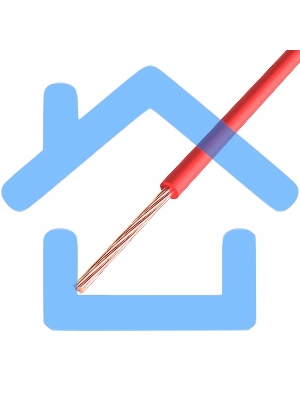 Провод ПГВА Rexant 1х0.75 мм², Cu, красный, бухта 200 м