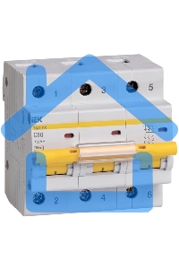 Выключатель автоматический Iek MVA40-3-080-C BА 47-100 3Р 80А 10 кА х-ка С ИЭК
