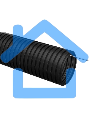 Труба гофрированная ПНД d40мм с зондом черный (уп.15м) ИЭК CTG20-40-K02-015-1