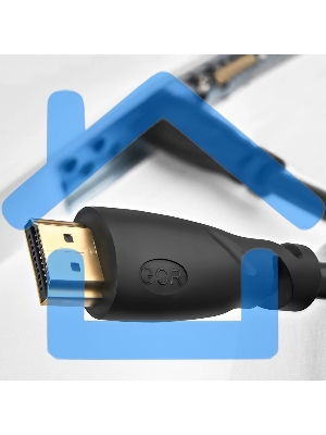 Кабель Greenconnect Premium 2.0m HDMI v2.0 HDR Ultra HD 4K60 Hz/ 5K30Hz, 3D, Ethernet 18.0 Гбит/с, OD8.0мм, 28/26 AWG, черный, GCR-50542