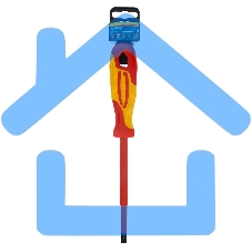 Отвертка GROSS 12945диэлектрическая sl8х150мм crmo до 1000в двухкомпонентная рукоятка