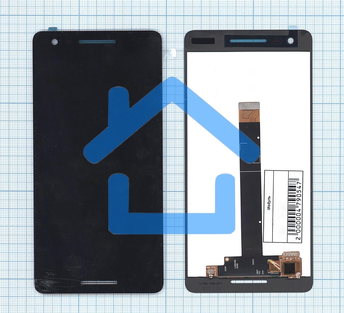 Дисплей для Nokia 2.1 черный