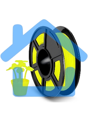 Филамент NVPRINT TPU Yellow для 3D печати диаметр 1.75мм длина 165 метров масса 0,5 кг