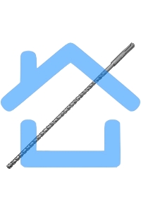 Бур по бетону Denzel цельная крестовая пластина, 8x315 мм, SDS PLUS