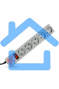 Сетевой фильтр POWER CUBE 1,9 м.* 5 розеток, серый