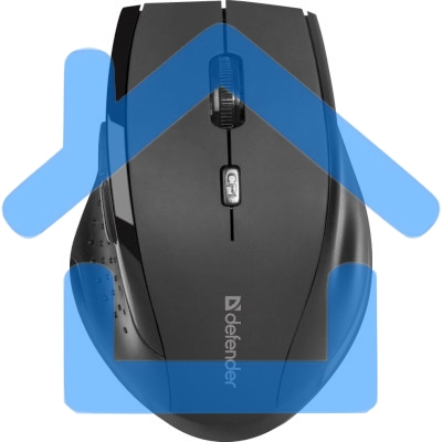 Мышь беспроводная Defender Accura MM-365 черный, 1600 dpi, радиоканал, USB, кнопки - 6