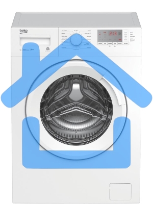 Стиральная машина Beko WRE6512BWW белый, загрузка фронтальная 6 кг, 1000 об/мин., класс: А