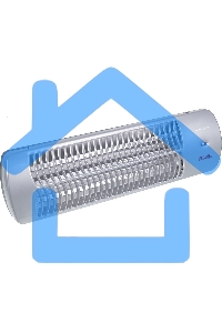 Обогреватель инфракрасный Ресанта ИКО-1500Л, серый, кварцевый, 1500 Вт, 25 м2, термостат