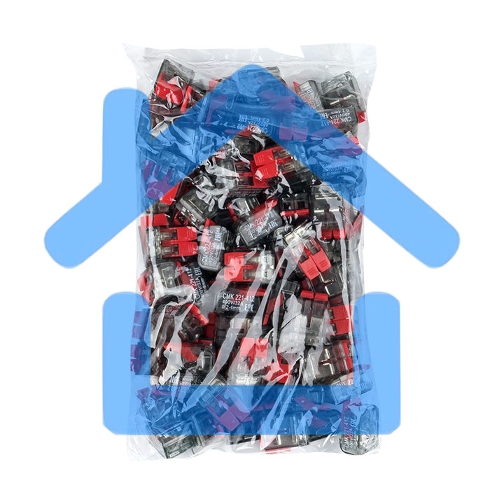 Клемма PROxima СМК 221-412 2 отверстия 0.2-4.0 мм2 (100шт.)