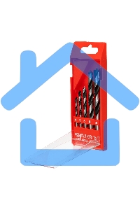 Набор сверл Matrix по дереву, 4-5-6-8-10 мм 5шт цилиндр, хвостовик, пластиковый