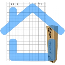 Блок бумаги для флипчартов Cactus CS-PFC20S-5 клетка 20 листов (упаковка: 5шт)