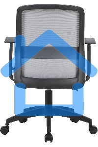 Кресло компьютерное Cactus CS-MC333-GY серый, сиденье серый, сетка/ткань, низк.спин. крестов. пластик, пластик черный