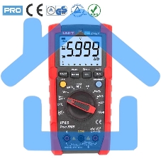 Напряжение постоянного/переменного тока (600 В); постоянный/переменный ток (20А); Сопротивление (60 МОм); Емкость (60 мФ); Частота (1 МГц)